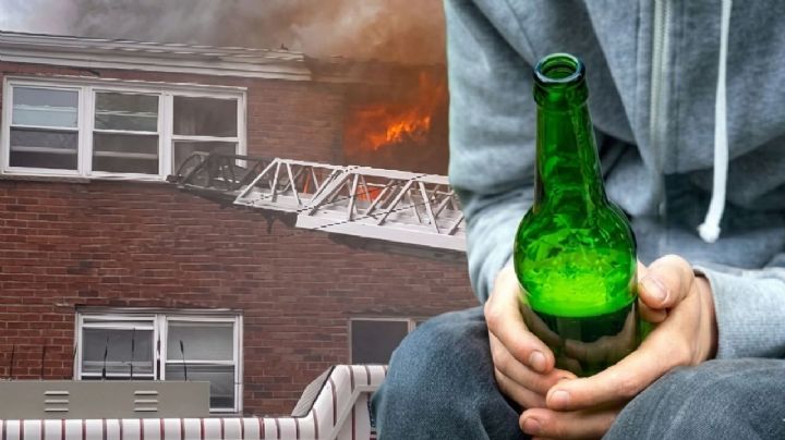 Hombre provoca incendio y mueren 4 personas; bebía cerveza mientras víctimas saltaban por las ventanas