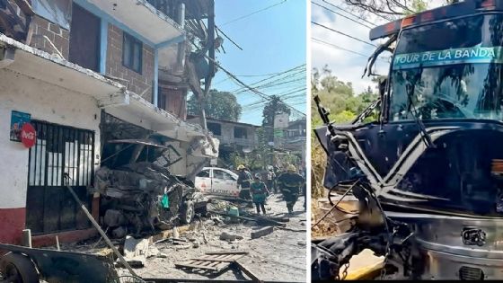 Autobús del Conjunto Primavera se queda sin frenos: casas destruidas, caos y pánico total