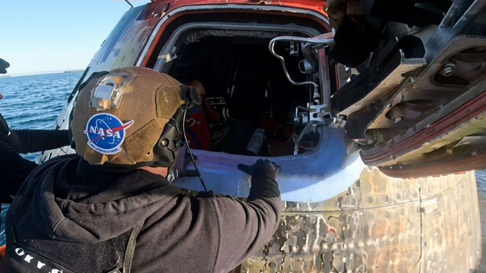 Así fueron las maniobras de rescate en la cápsula Orion