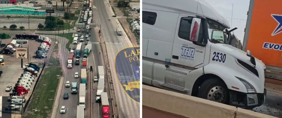 Choque de tres tráileres causa caos en Camino a Las Minas; rampas están bloqueadas