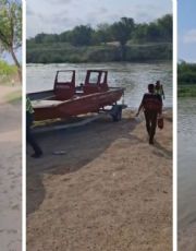 Foto descriptiva de: Retoman maniobras para hallar cuerpo de Ángel, de 14 años, en el río Bravo | VIDEO