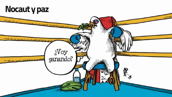 El Cartón de Adrián: Nocaut y paz