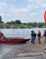 Foto descriptiva de: Rescatan  cuerpo sin vida de hombre en río Bravo, a la altura del barrio Santa Rita