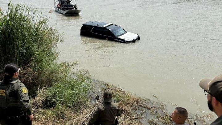 Patrulla del DPS de Texas cae al río Bravo tras persecución; sospechoso huye nadando hacia Nuevo Laredo