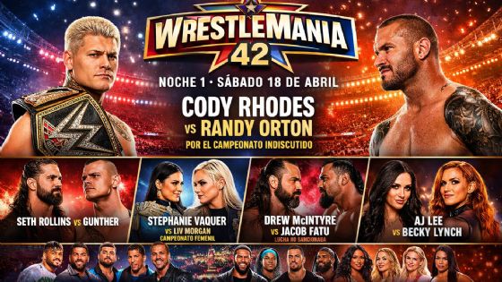 Arranca HOY WWE WrestleMania 42; Randy Orton vs. Cody Rhodes encabezan la Noche 1
