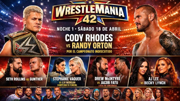 WWE arranca WrestleMania 42 este sábado; Randy Orton vs. Cody Rhodes encabezan la primera jornada