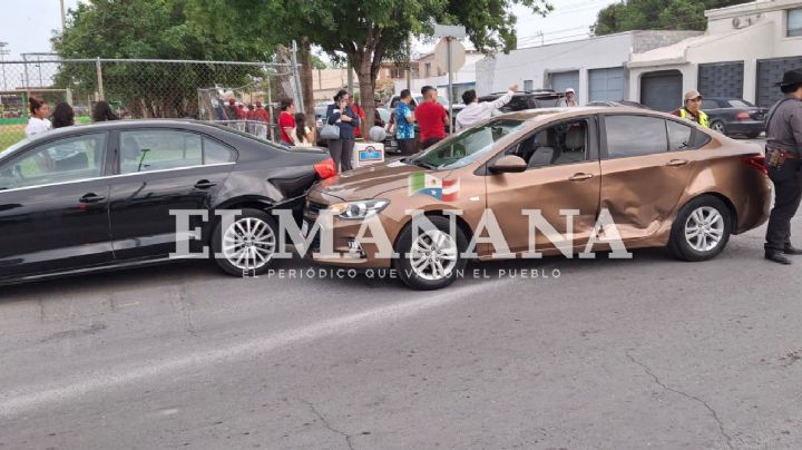 Abuela Lupita, de 83 años, causa tremendo choque cerca de la Unidad Deportiva de Nuevo Laredo