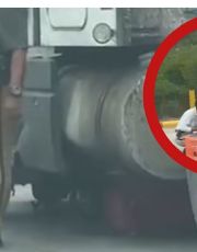 Foto descriptiva de: Tráiler aplasta a repartidor de DiDi Food y lo deja destrozado; así fue la tragedia | VIDEO