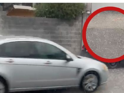 Granizo y tormenta eléctrica pega en Nuevo Laredo | VIDEO