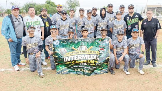La Liga Oriente de Nuevo Laredo se consagra campeón invicto en la Intermedia 2026