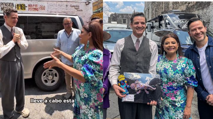 Pedro Pascal celebra su cumpleaños en México y Clara Brugada lo sorprende con regalos muy mexicanos | VIDEO