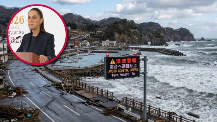 Sheinbaum envía solidaridad a Japón tras 'megaterremoto' que sacudió Japón y activó alerta de tsunami