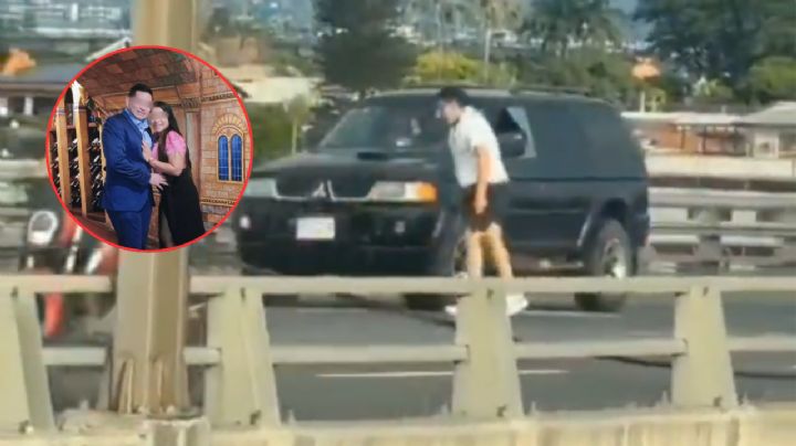 Policía asesina a sangre fría a su esposa en el Puente de la Unidad Nacional; huye a casa de su madre y así lo encontraron