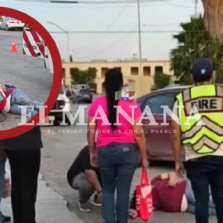 Mujer es atropellada brutalmente por Nissan Versa en la esquina de Campeche y Aquiles Serdán | FOTO