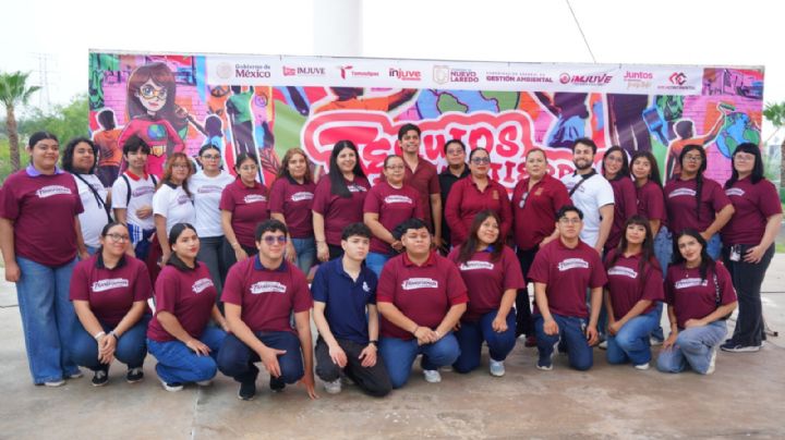 IMJUVE se suma a Jornada Nacional de Tequios por la Tierra; reúnen más de 250 jóvenes en Nuevo Laredo