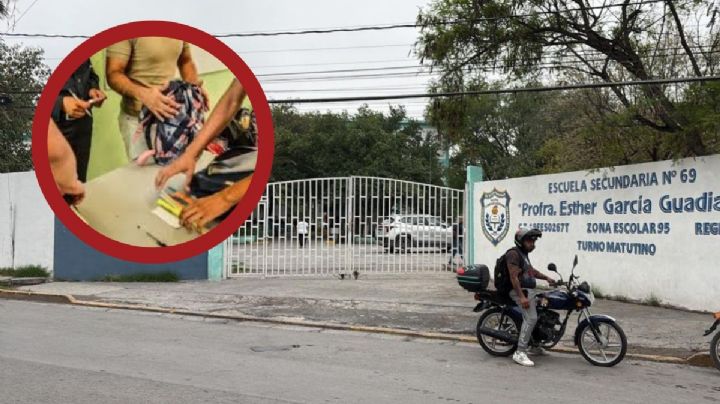 Tras amenazas de tiroteo, implementan Operativo Mochila en secundaria de Monterrey