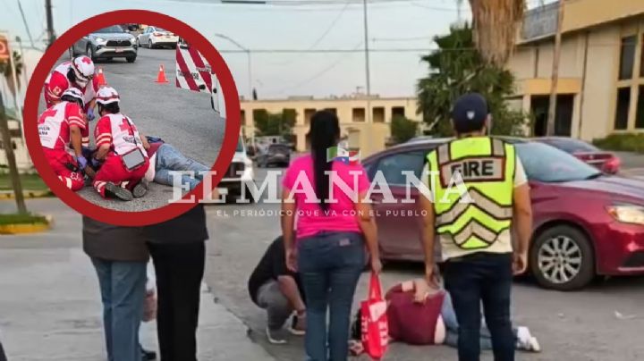 Mujer es atropellada brutalmente por Nissan Versa en la esquina de Campeche y Aquiles Serdán | FOTOS