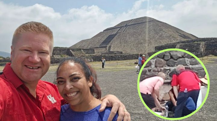 Capitán de bomberos de Houston y su esposa salvan dos vidas en Teotihuacán; estaban de visita en México
