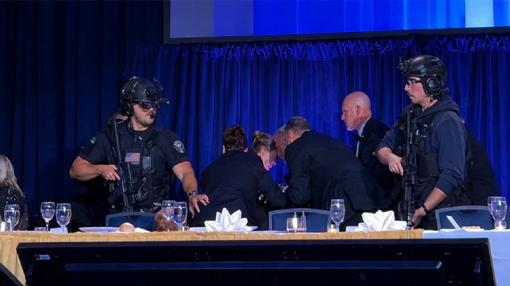Retiran de emergencia a Donald Trump tras incidente de seguridad en cena de corresponsales de la Casa Blanca | VIDEO