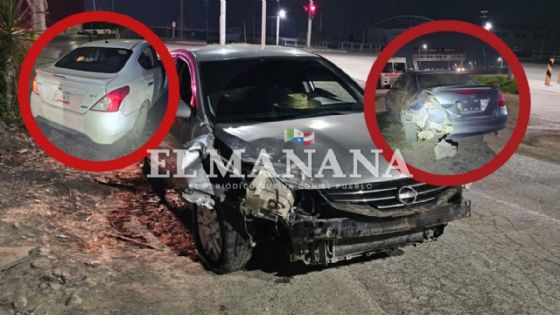 Manuel se descuida y hace 'chuza' en Villas de San Miguel; tres autos resultaron dañados