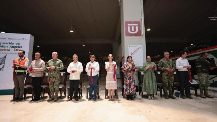 Presidenta Claudia Sheinbaum pone en marcha el Tren Felipe Ángeles, Buenavista-AIFA