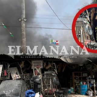 Llamas infernales arrasan con cuarto en vivienda y desatan el pánico en la colonia Primero de Mayo