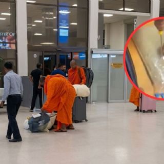 Monjes budistas intentaban pasar más de 100 kilos de droga oculta; así la escondieron | VIDEO