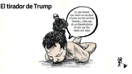El Cartón de Adrián: El tirador de Trump