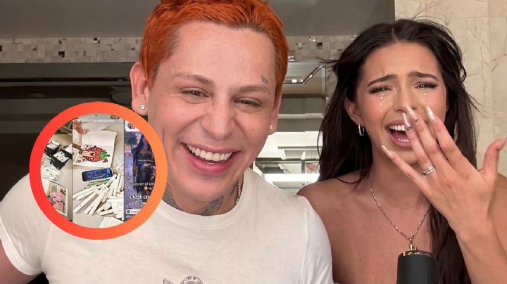 Kunno exhibe a Ángela Aguilar; comparte foto de la cantante espiando las redes sociales de Cazzu