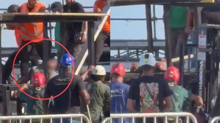IMÁGENES FUERTES | Muere trabajador en montaje de concierto de Shakira; estructura le aplastó la mitad del cuerpo