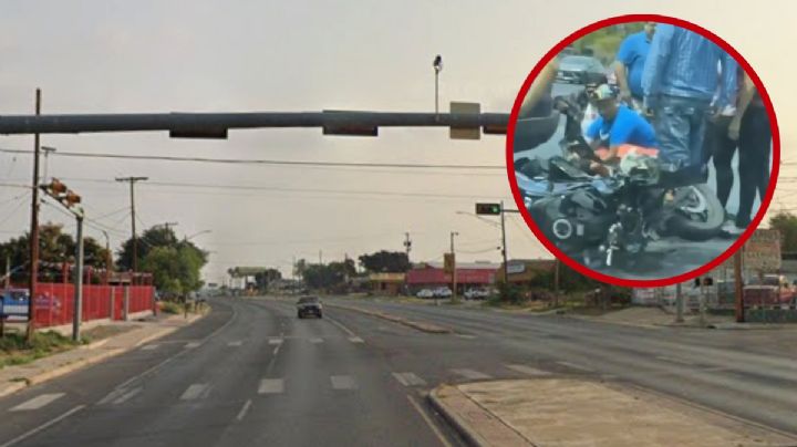 Choque entre motocicleta y camioneta en Laredo deja un herido; accidente provoca cierres viales