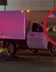 Foto descriptiva de: Joven motociclista muere en la Carretera Monterrey-Nuevo Laredo; camioneta se lo llevó de encuentro