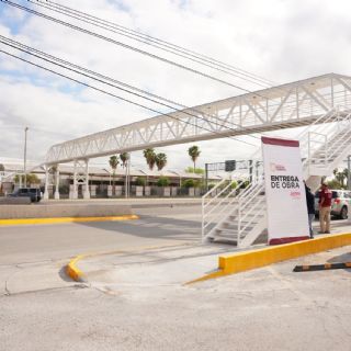 Ya puede cruzar seguro por la Calzada de los Héroes, frente al Parque Industrial J. Longoria