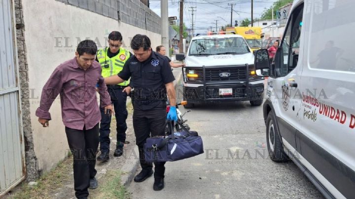 Nuevo Laredo: joven derrapa y cae aparatosamente de su moto; perdió la memoria tras el accidente