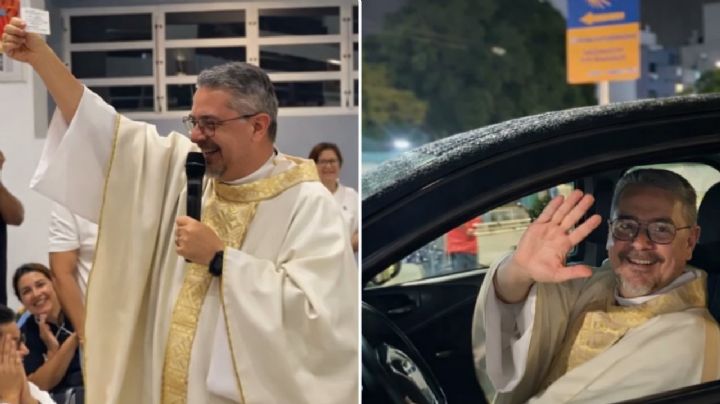 ¿Milagro o trampa?; sacerdote gana auto en rifa que él mismo organizó y se hace viral | VIDEO