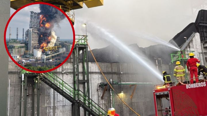 Incendio en Dos Bocas enciende alertas; Sheinbaum informa que el fuego está controlado en refinería Olmeca