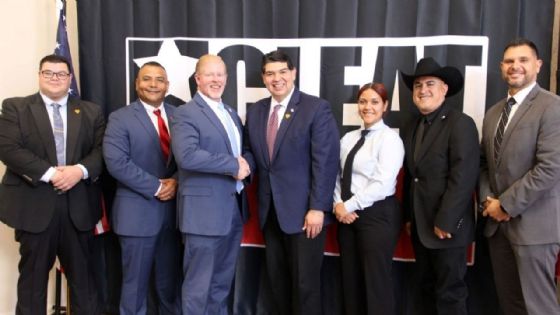 Jerry Garza suma respaldo de líderes policiales rumbo a la elección en Webb, Laredo