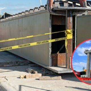 Trabajador muere aplastado por viga de 25 toneladas en la construcción del metro de Apodaca
