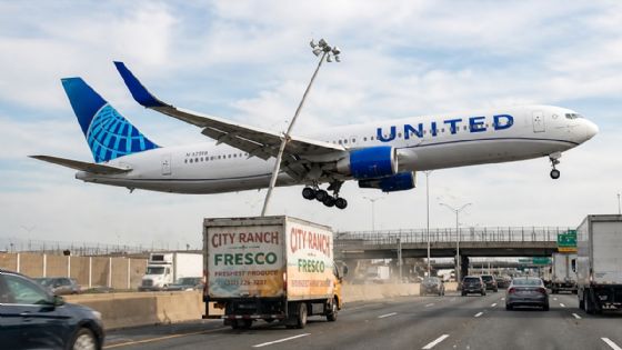 Revelan VIDEO viral del MOMENTO EXACTO en que el avión con 221 pasajeros chocó contra un camión