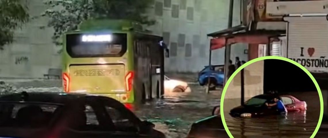 Caos vial por lluvias en Monterrey; Escobedo y San Nicolás también reportan cierres viales | VIDEO